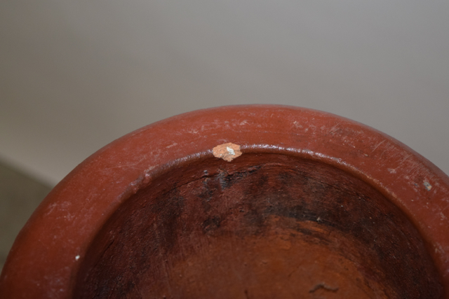 Rust Tone Terra Cotta Chimenea on Metalwork Stand