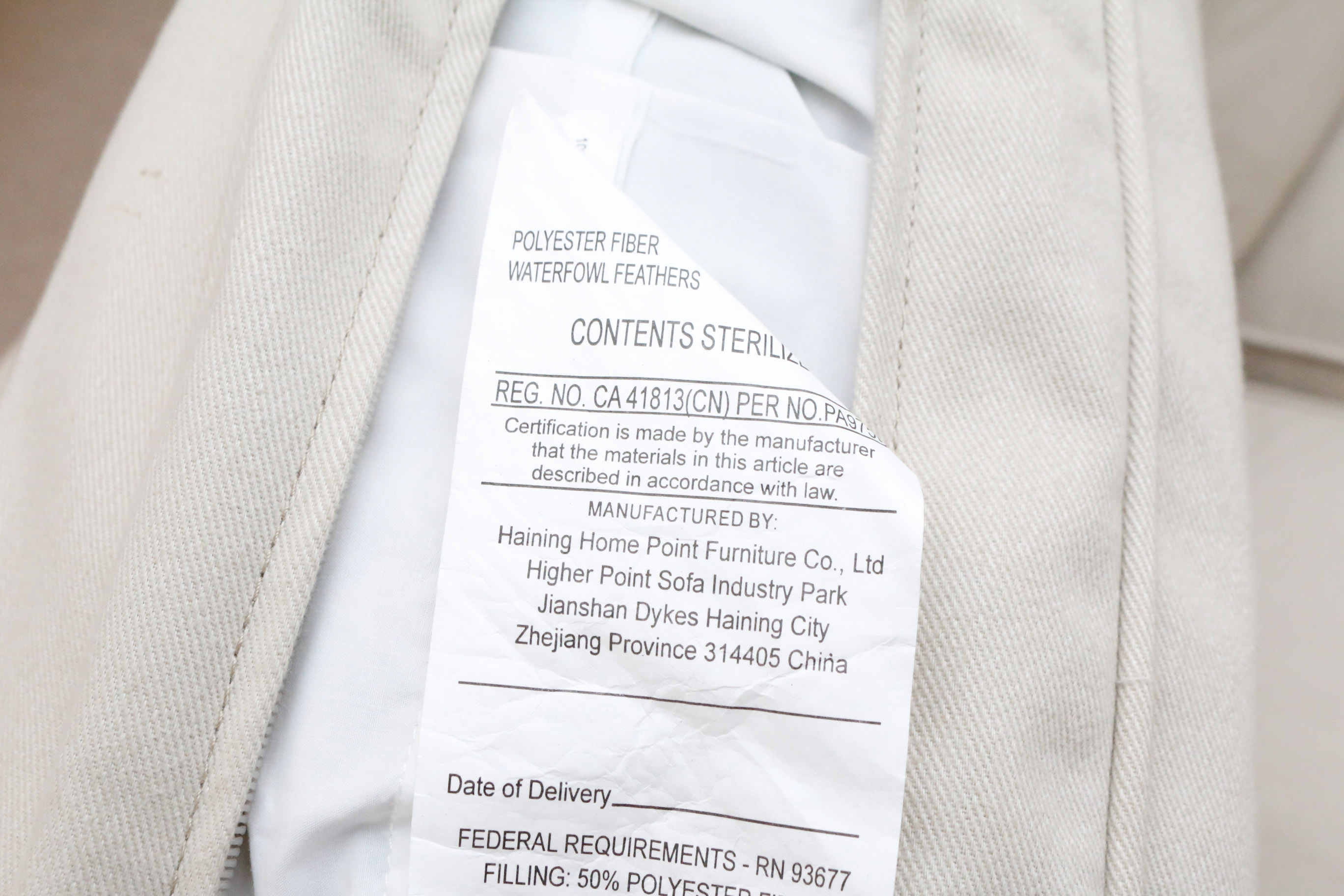 Corner Sofa by Haining Home Point Furniture Company