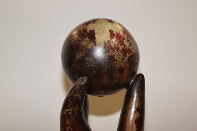 Abstract Figural Terracotta Sculpture "The Juggler" by Martin Garcia