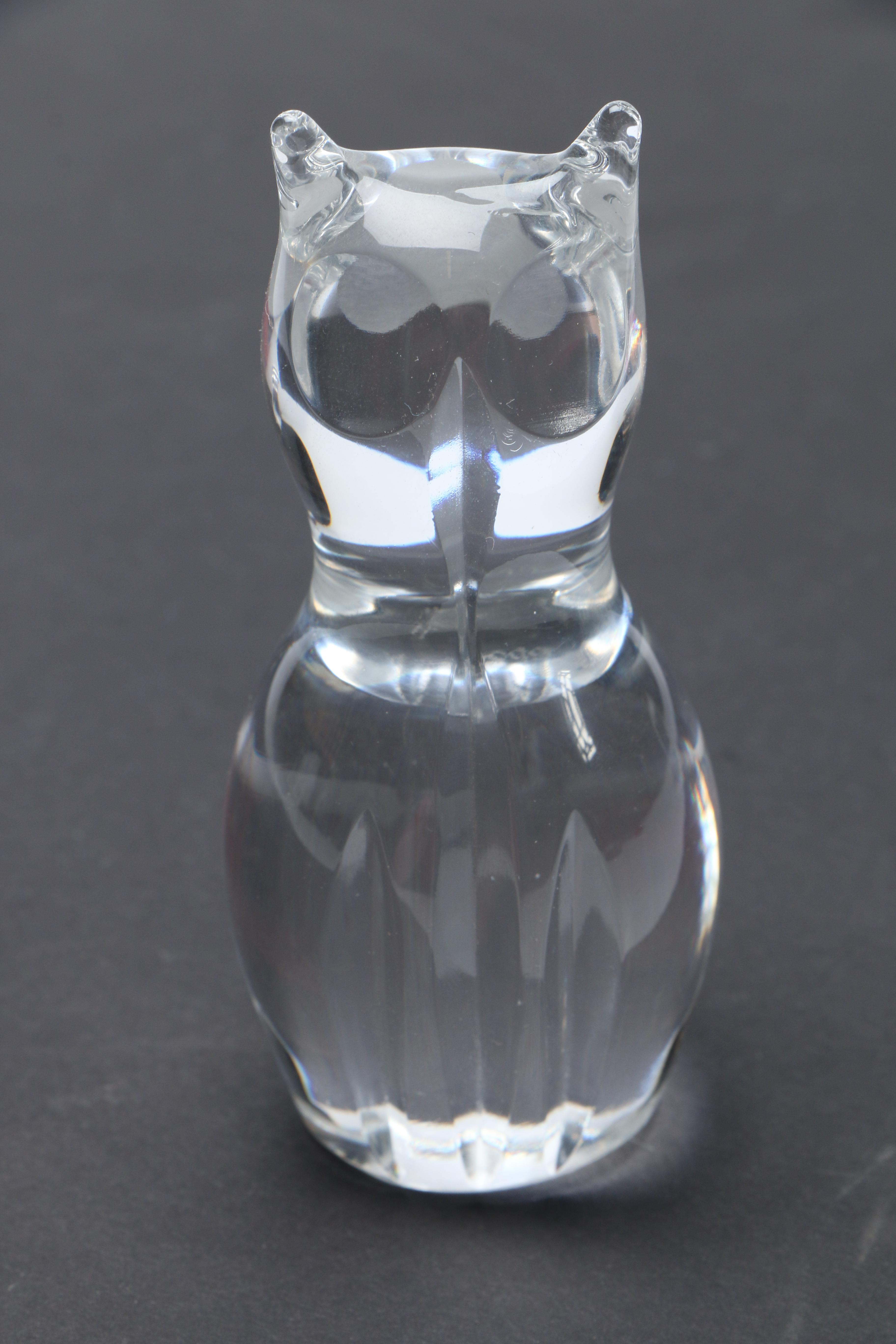 Spode Glass Cat Paperweights