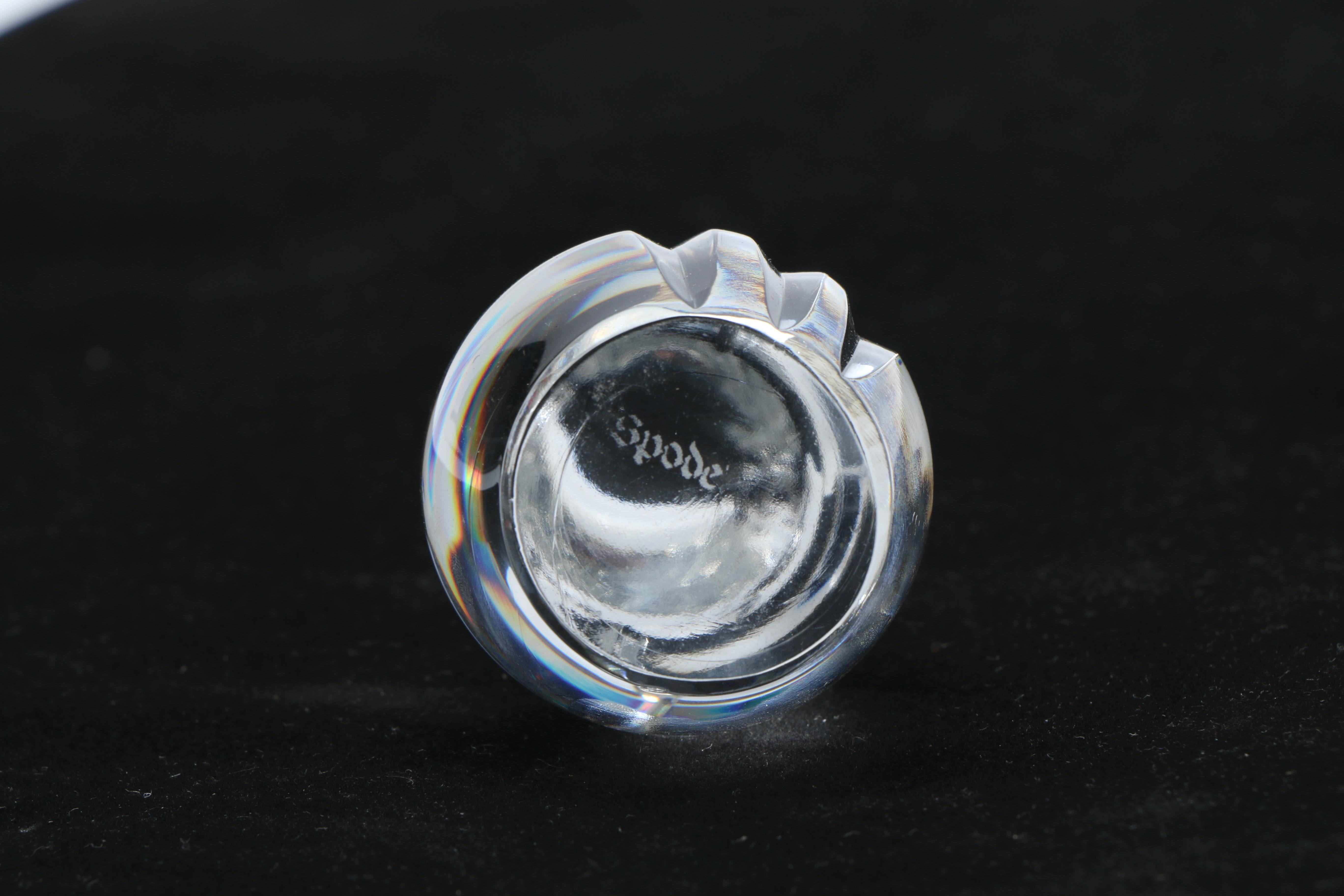 Spode Glass Cat Paperweights