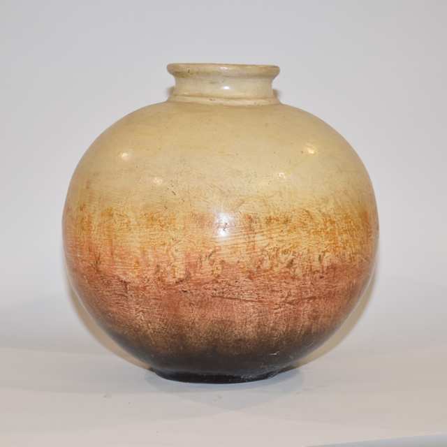 Round Terracotta Vase