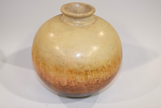 Round Terracotta Vase