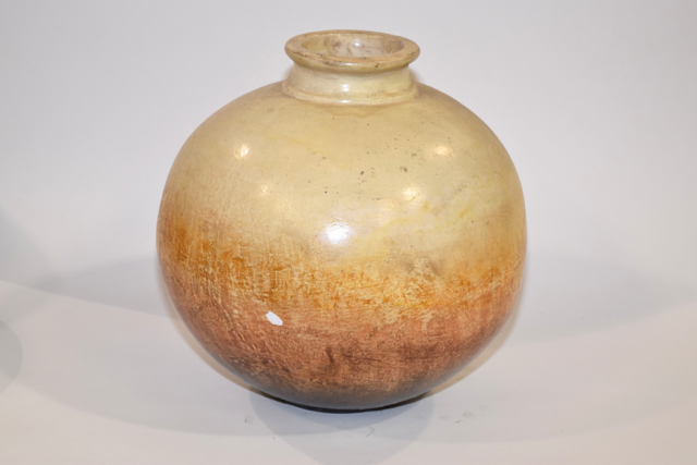 Round Terracotta Vase