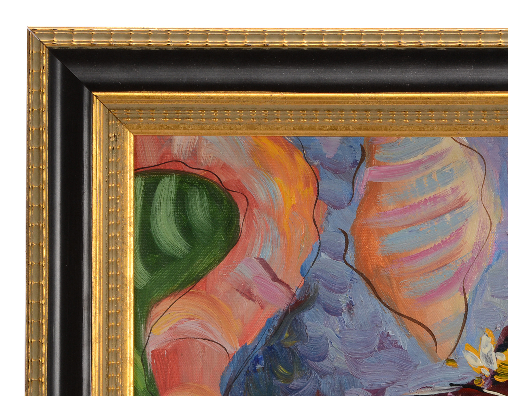 M Harold Original Acrylic Interior Scene on Canvas of Three Women