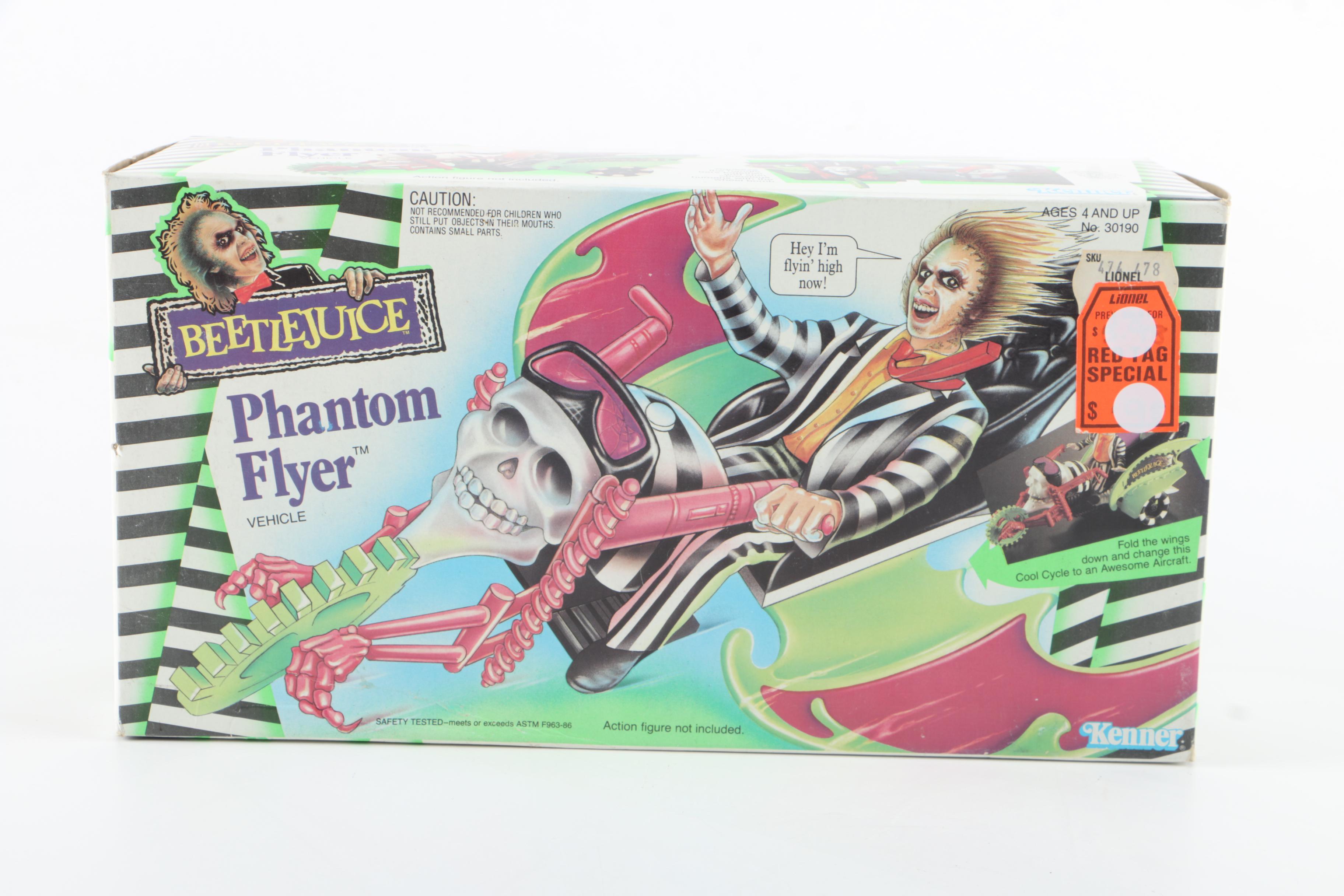 "Beetlejuice" Phantom Flyer and Other Toy Vehicles