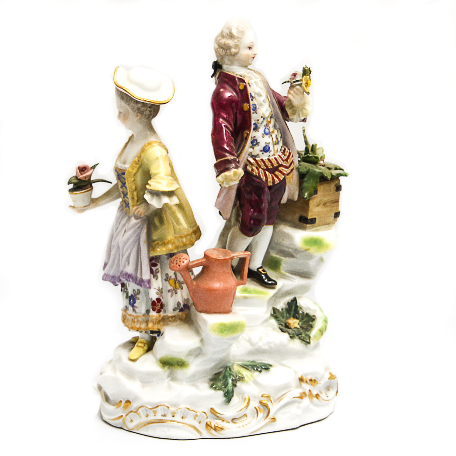 Rococo Pastoral Themed Meissen Porcelain Figurine