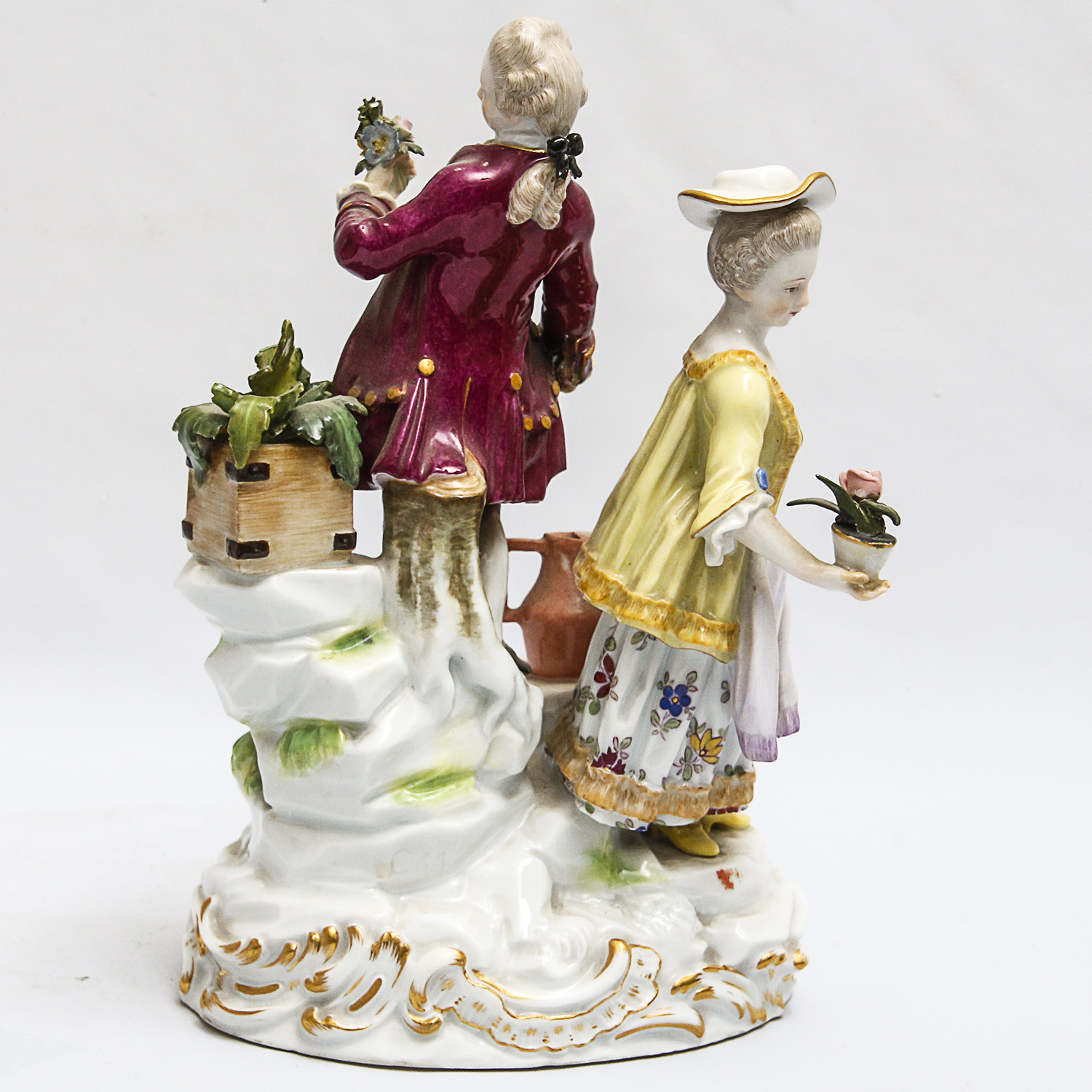 Rococo Pastoral Themed Meissen Porcelain Figurine
