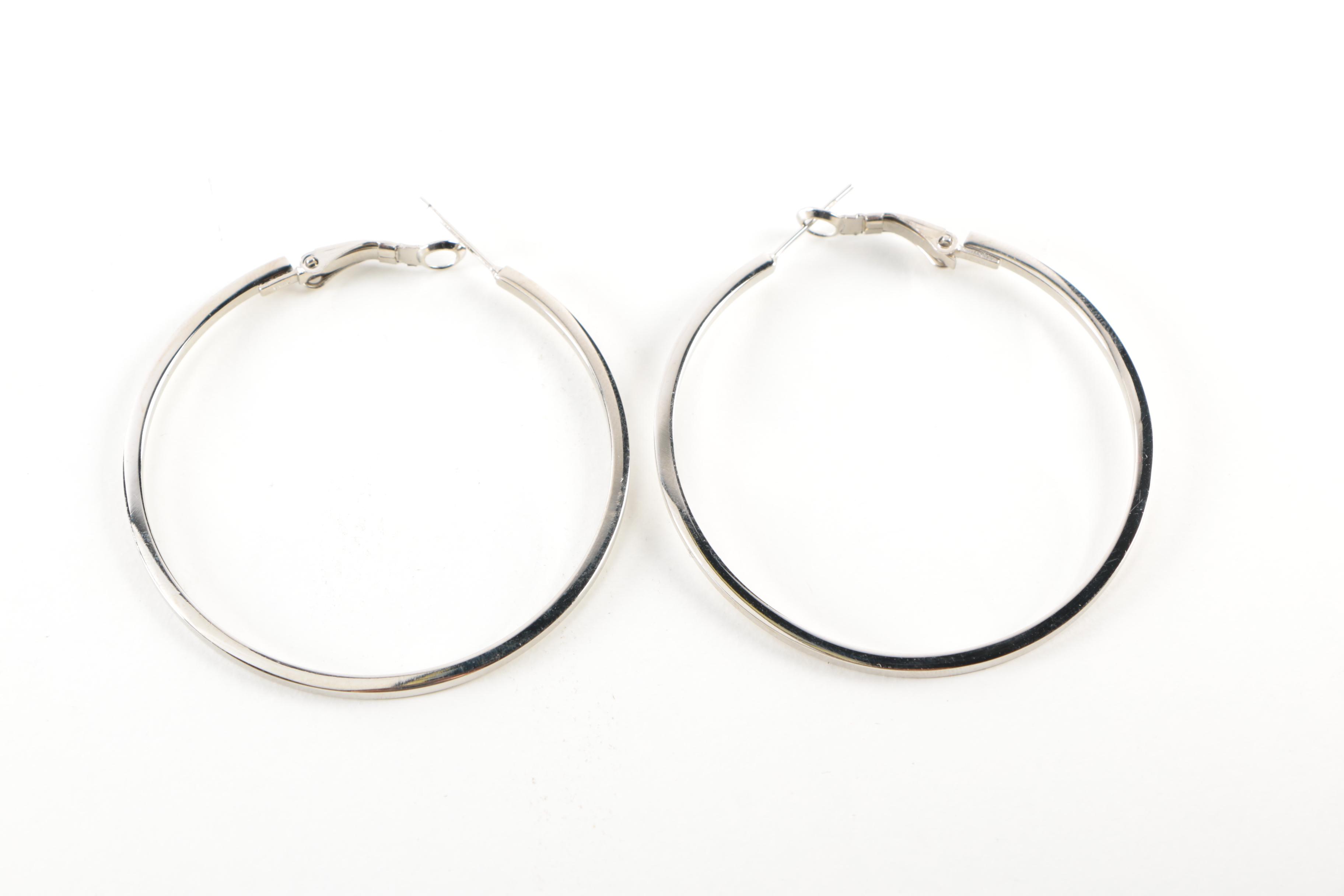 Silver Tone Gruen Watch, Bracelet and Earrings