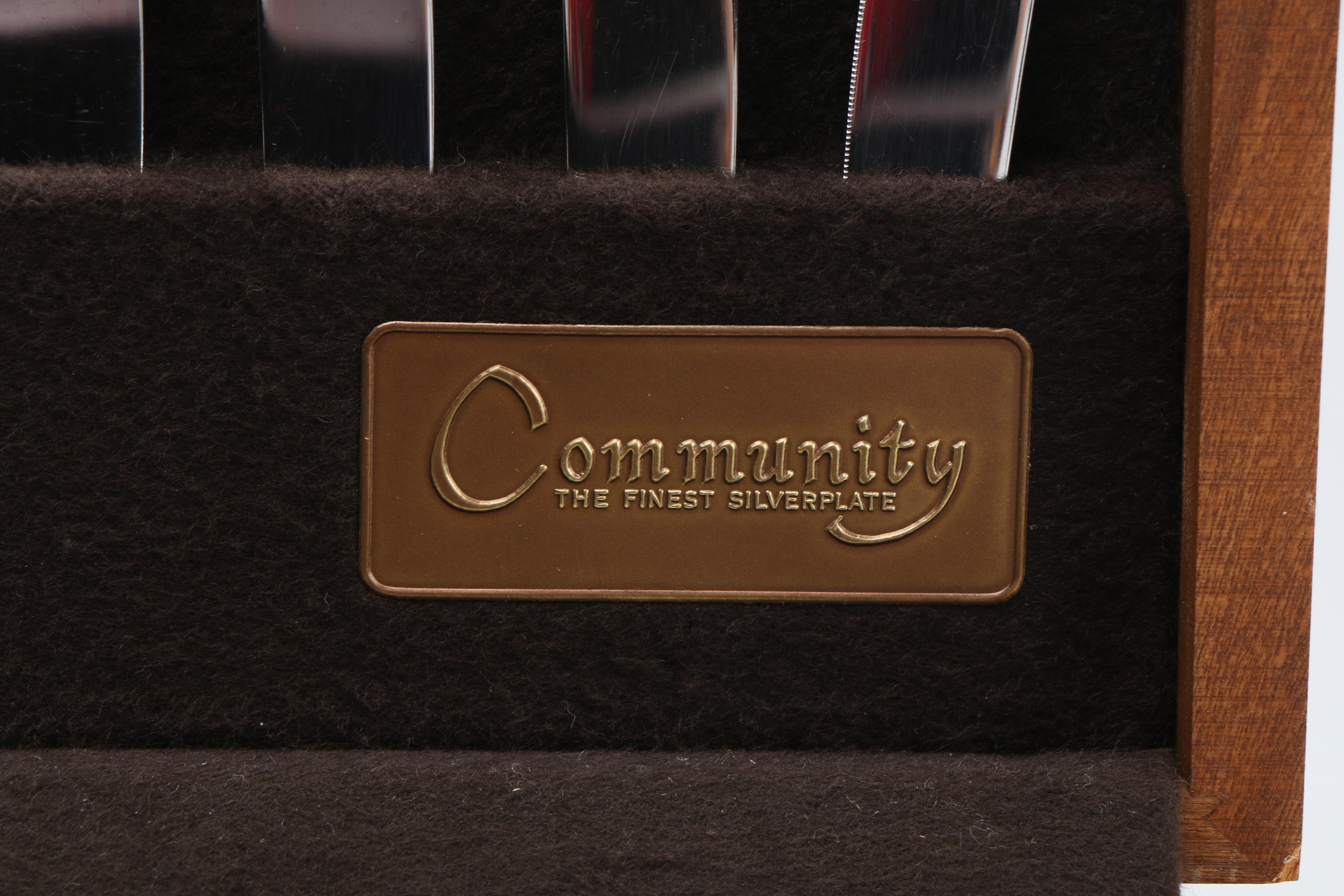 Community Silver Plate Flatware Set