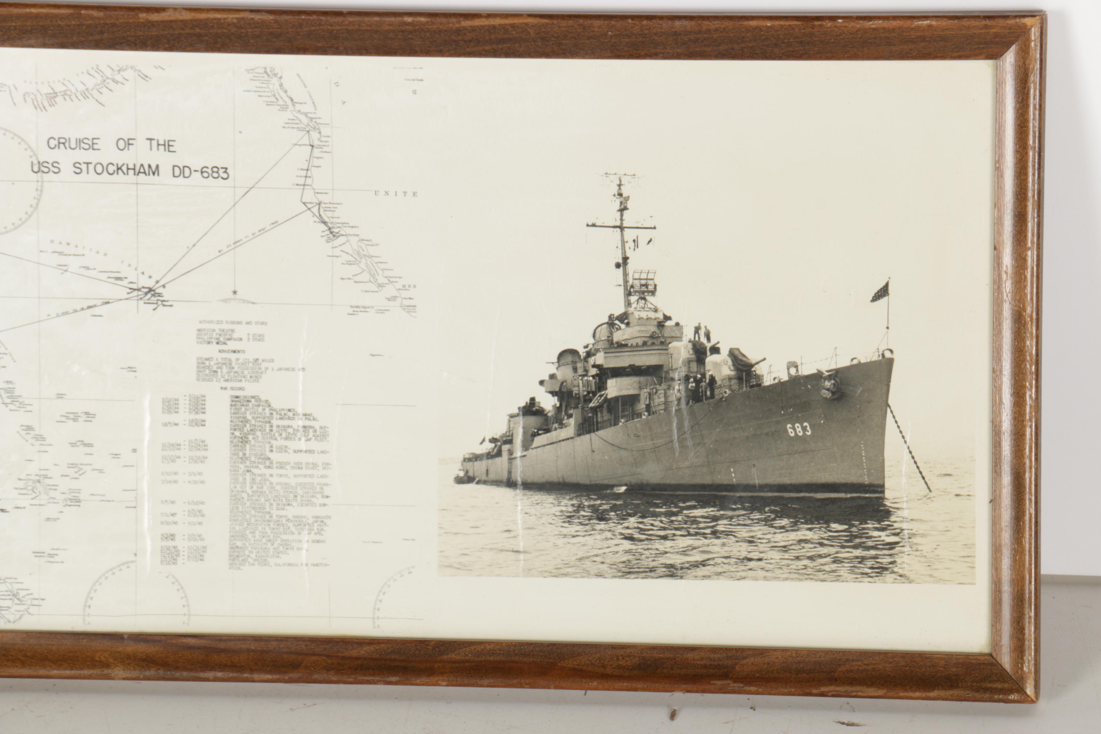 World War II Destroyer USS Stockham Cruise Record With Photos