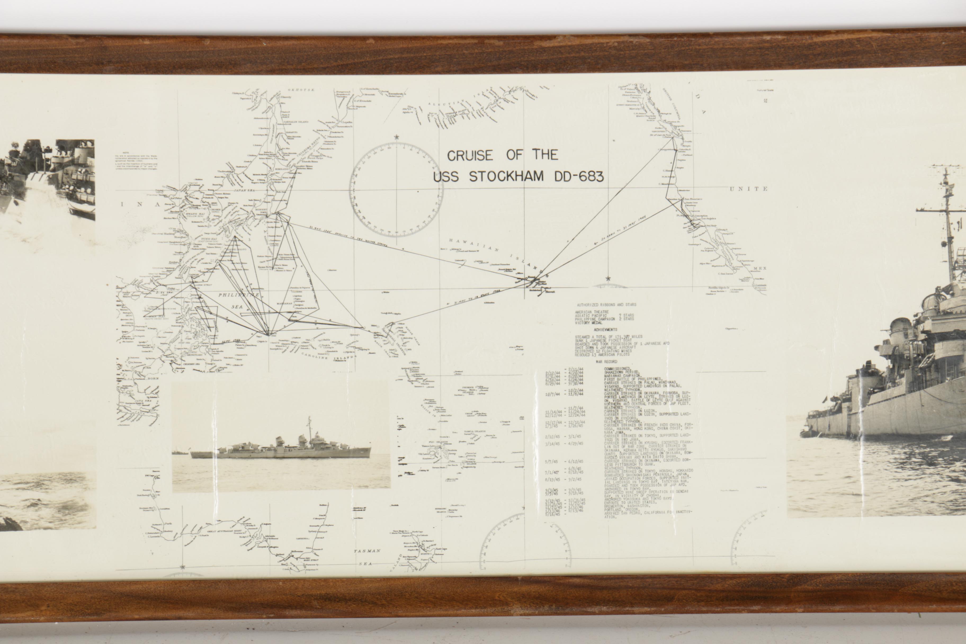 World War II Destroyer USS Stockham Cruise Record With Photos