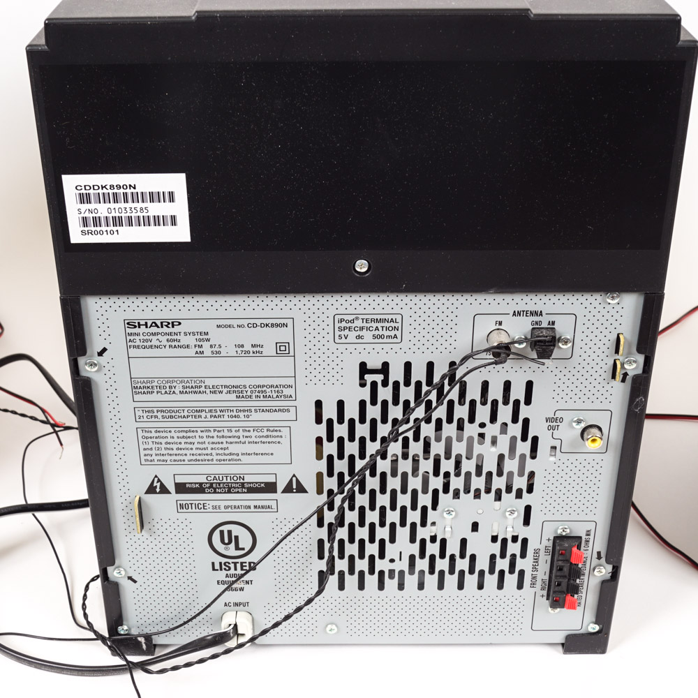 Sharp Bookshelf Stereo