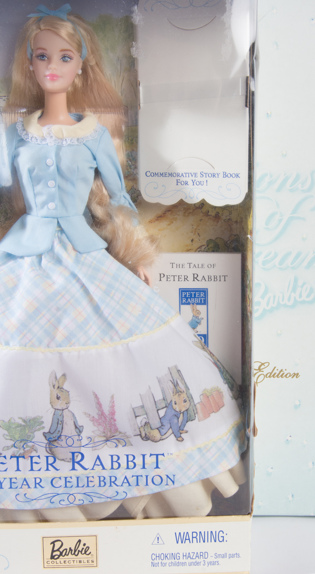 Barbie Collector Dolls "Peter Rabbit," Coca-Cola "After the Walk," and "Billions of Dreams"