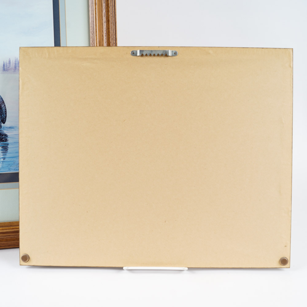 After Richard Van Order Signed and Framed Loon Prints