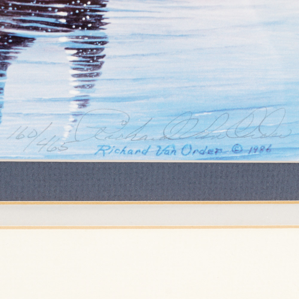 After Richard Van Order Signed and Framed Loon Prints