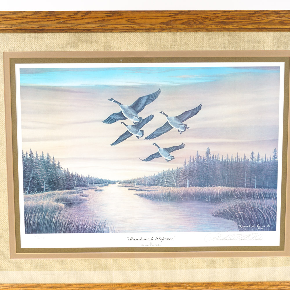 After Richard Van Order Signed and Numbered Bird Prints