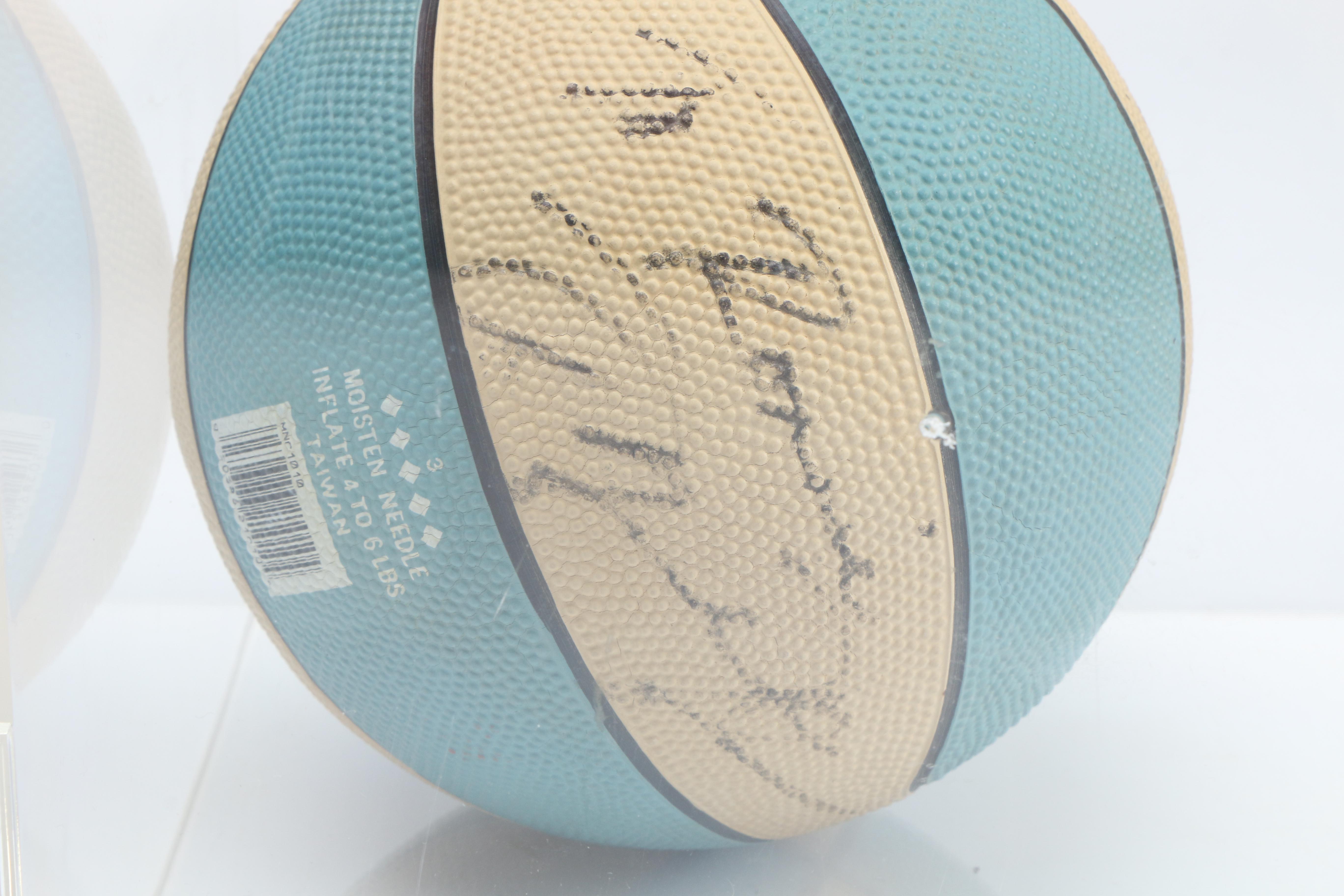 Autographed Michael Jordan Basketball in Plastic Case