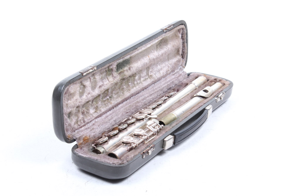 Vintage King Cleveland Silver Tone Flute