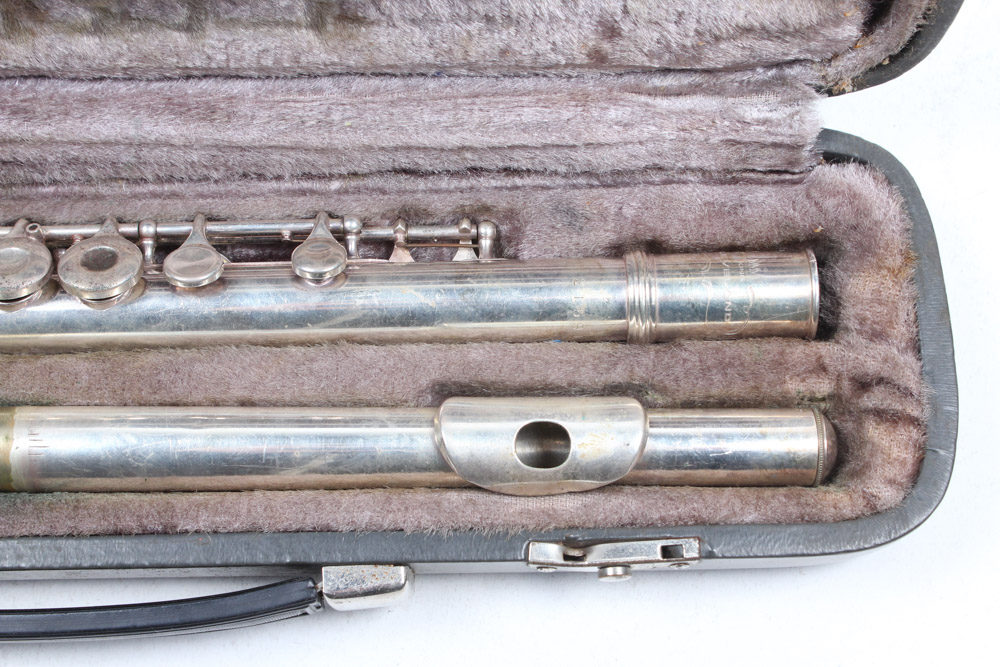 Vintage King Cleveland Silver Tone Flute