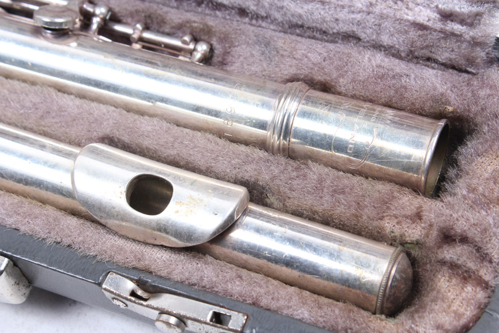 Vintage King Cleveland Silver Tone Flute