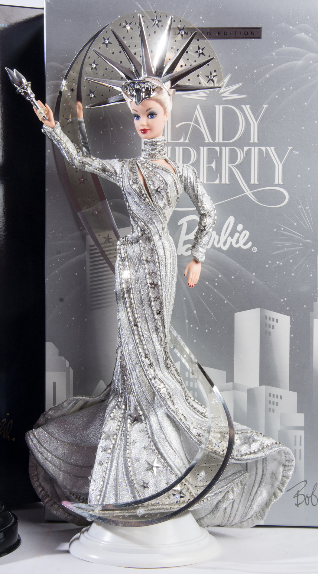 Bob Mackie's "The Tango" Porcelain Barbie and "Lady Liberty" Barbie