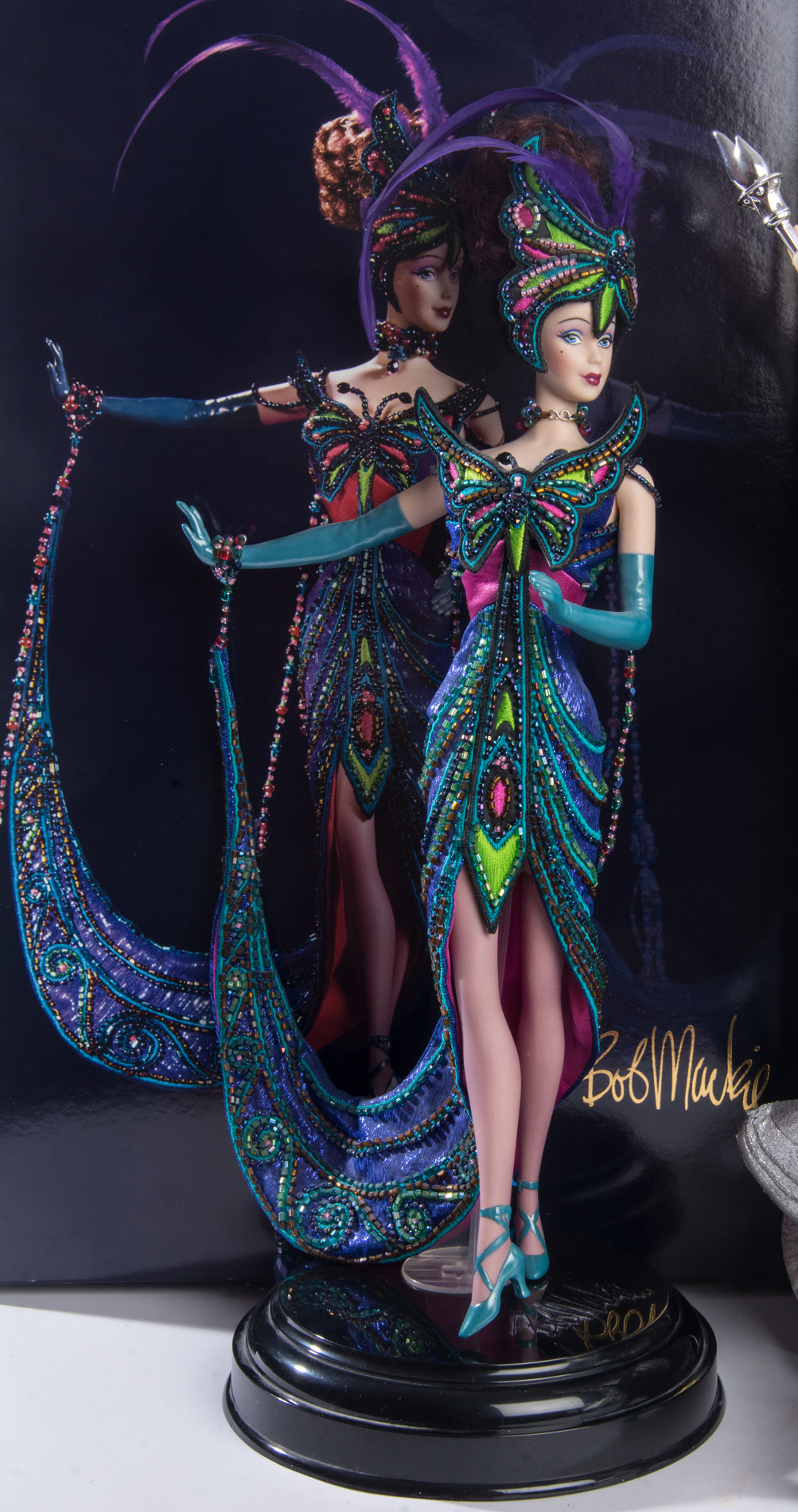 Bob Mackie's "The Tango" Porcelain Barbie and "Lady Liberty" Barbie