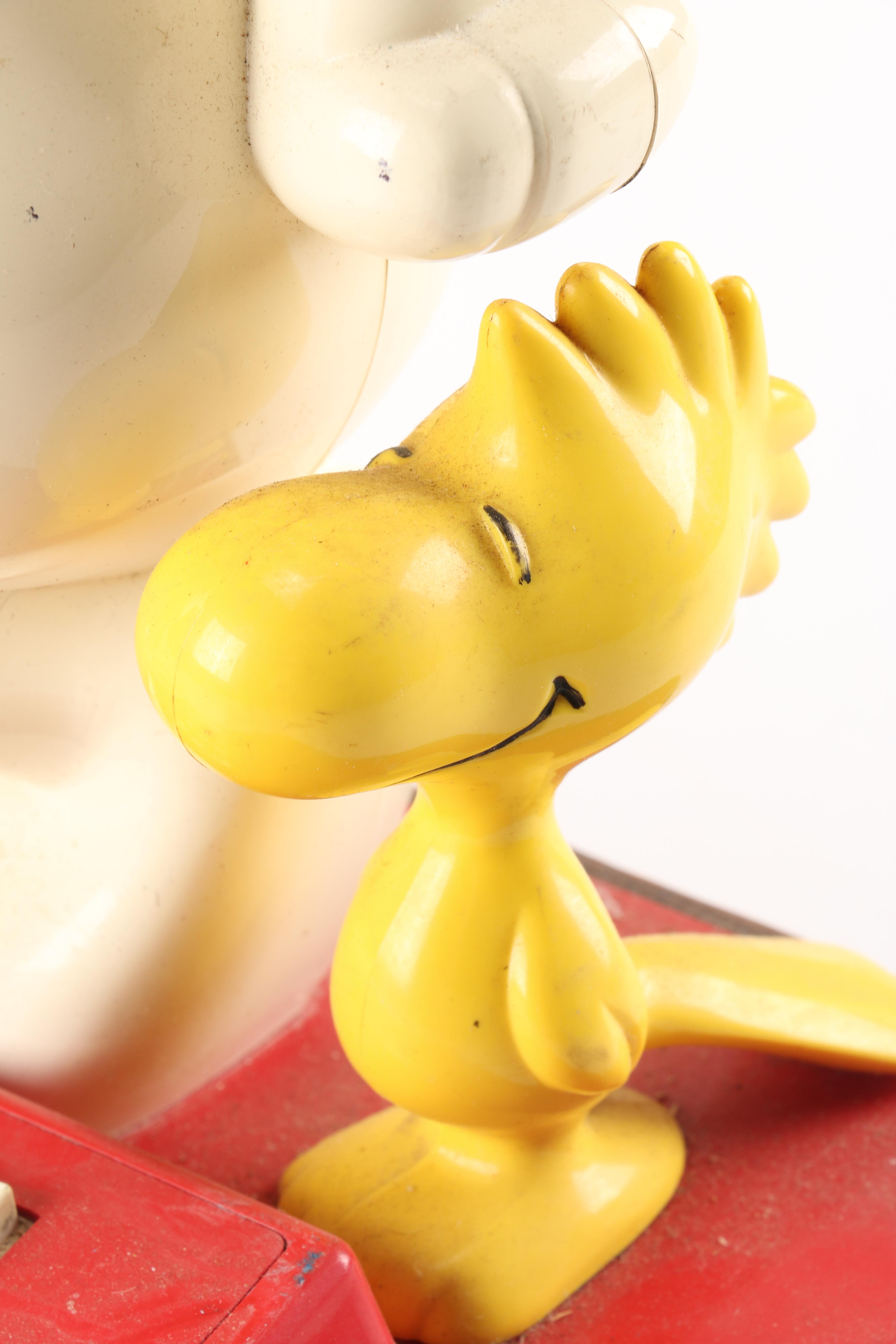 Vintage Peanuts Snoopy and Woodstock Theme Push-Button Telephone