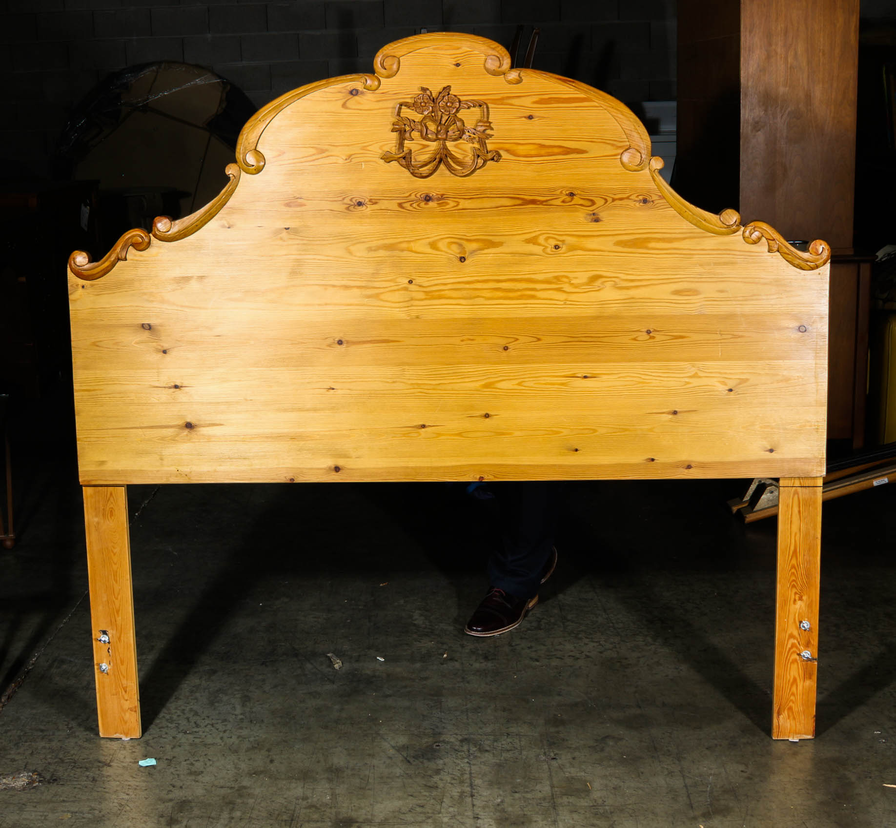 Provincial Style Pine Headboard