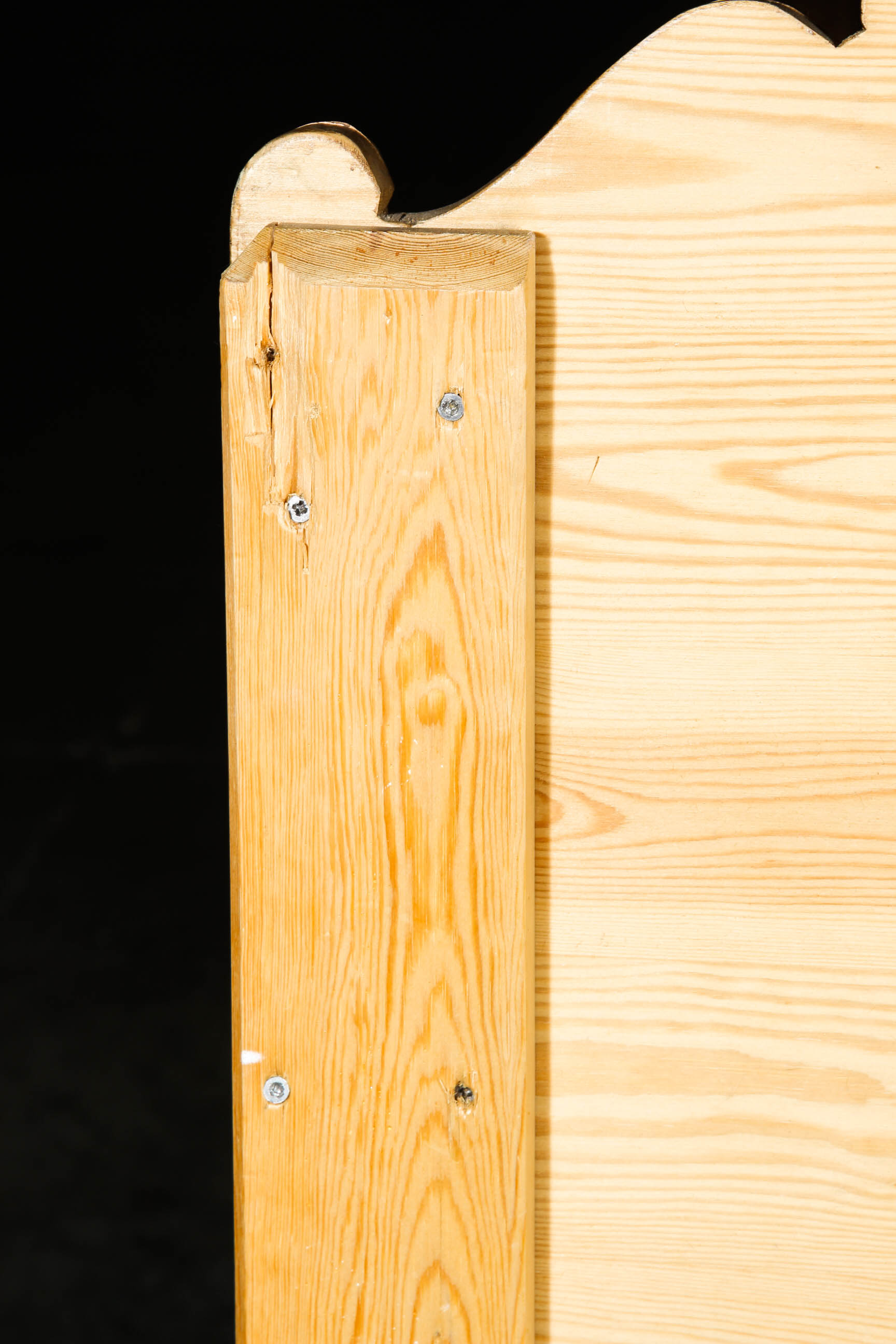 Provincial Style Pine Headboard