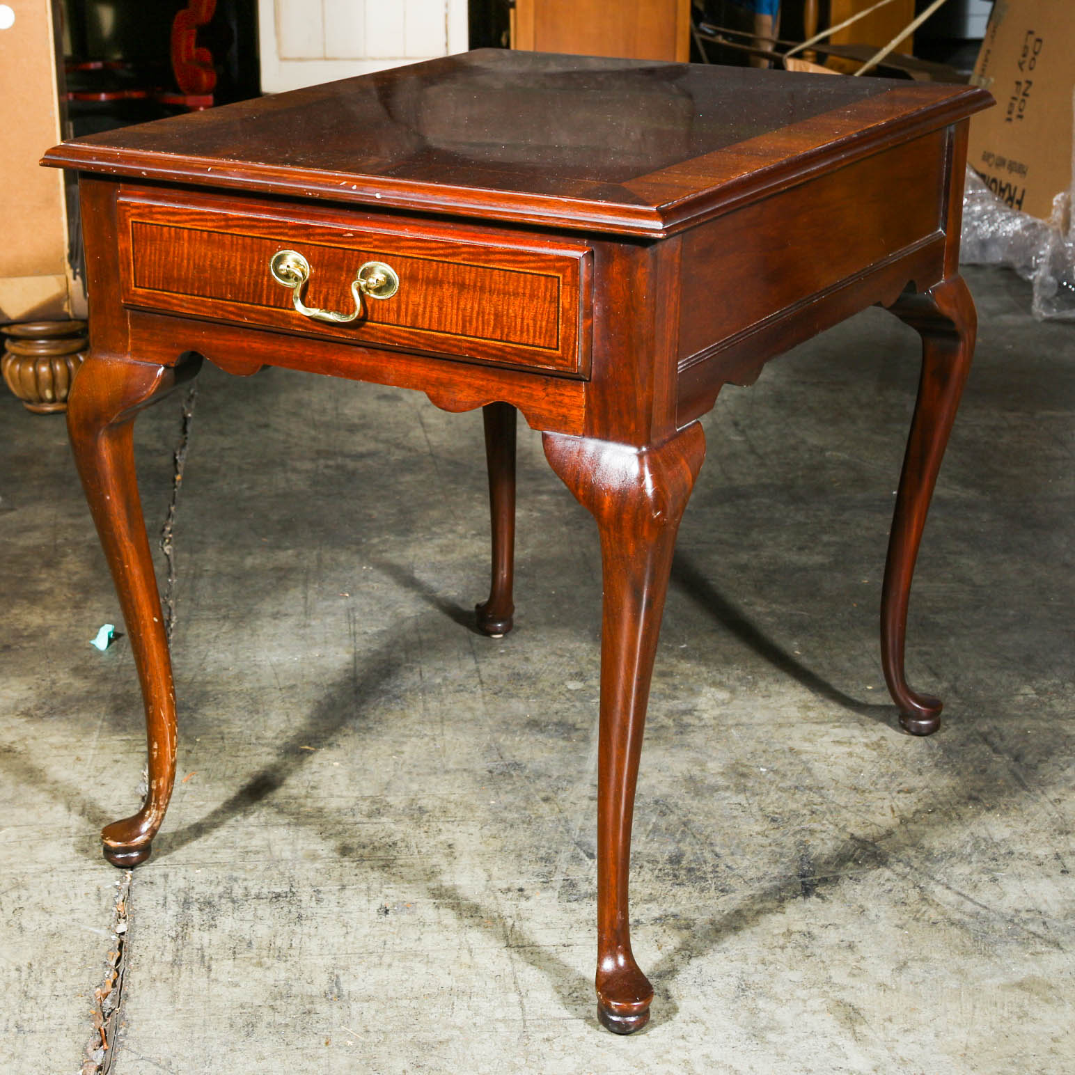 Vintage Chippendale Style Side Table by Baker's Furniture