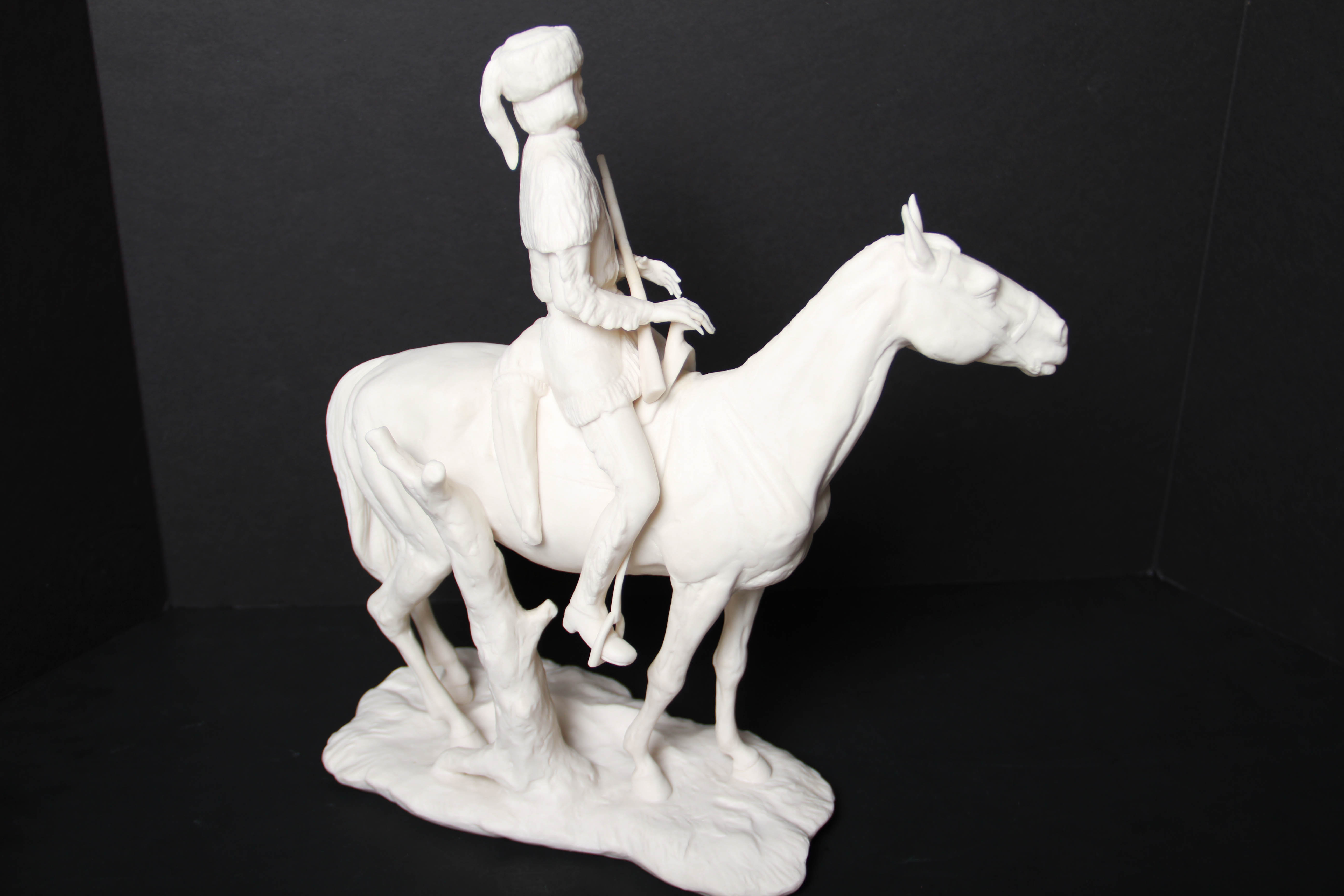 Laszlo Ispanky Male Hunter on Horseback Figurine