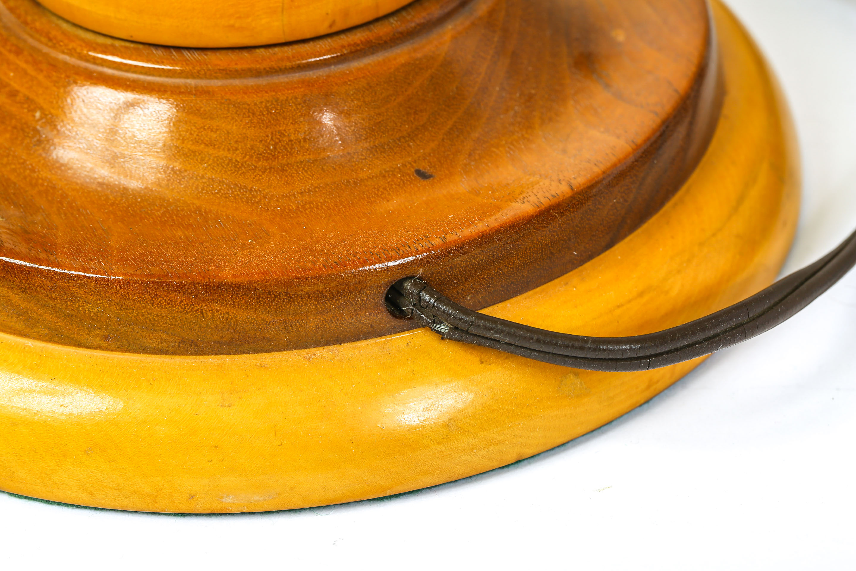 Pair of Vintage Wood Table Lamps