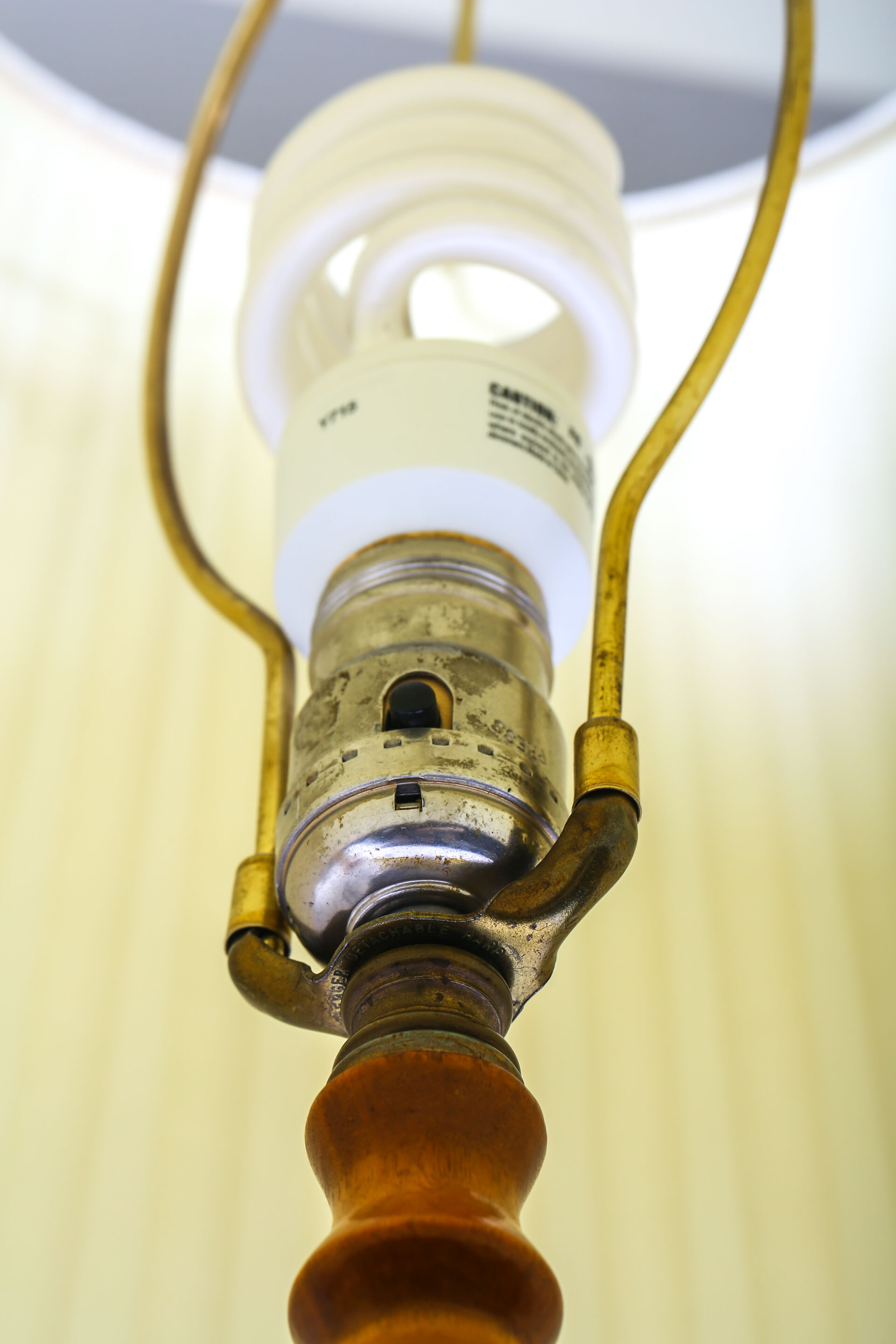 Pair of Vintage Wood Table Lamps