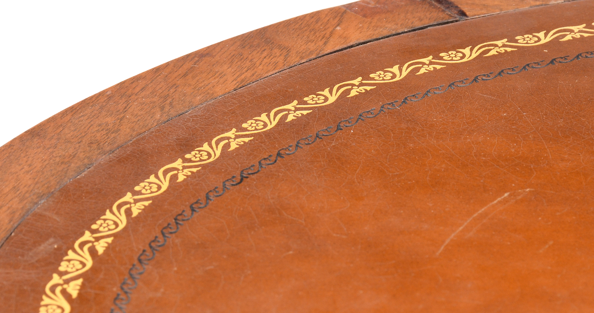 Vintage Kidney Shaped Desk with Leather Top