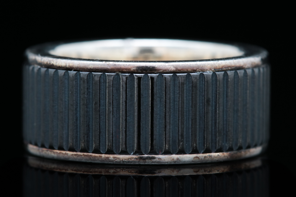 Tiffany & Co Sterling Silver and Titanium Band