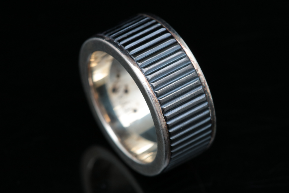 Tiffany & Co Sterling Silver and Titanium Band