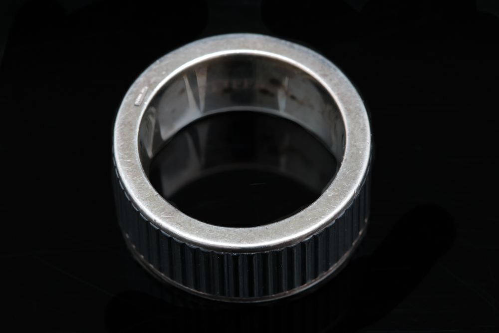 Tiffany & Co Sterling Silver and Titanium Band