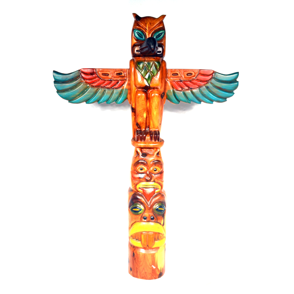 Don & Gis Rutledge Hand-Carved Totem Pole