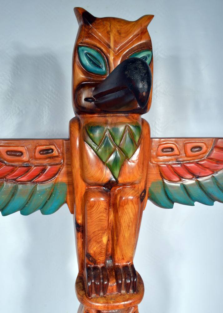 Don & Gis Rutledge Hand-Carved Totem Pole