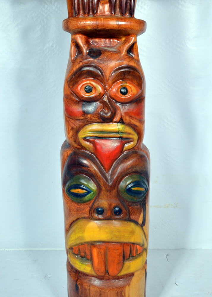 Don & Gis Rutledge Hand-Carved Totem Pole