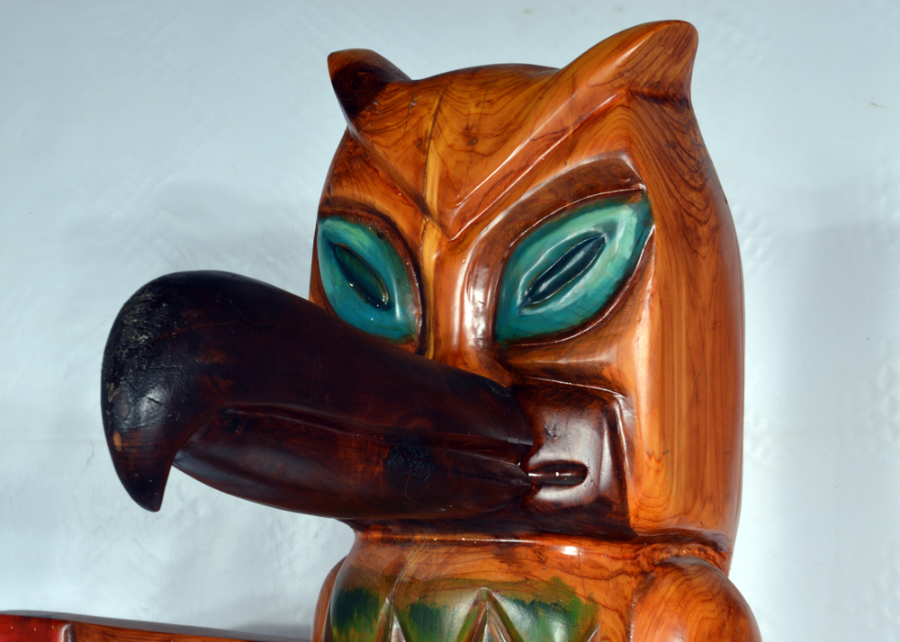 Don & Gis Rutledge Hand-Carved Totem Pole