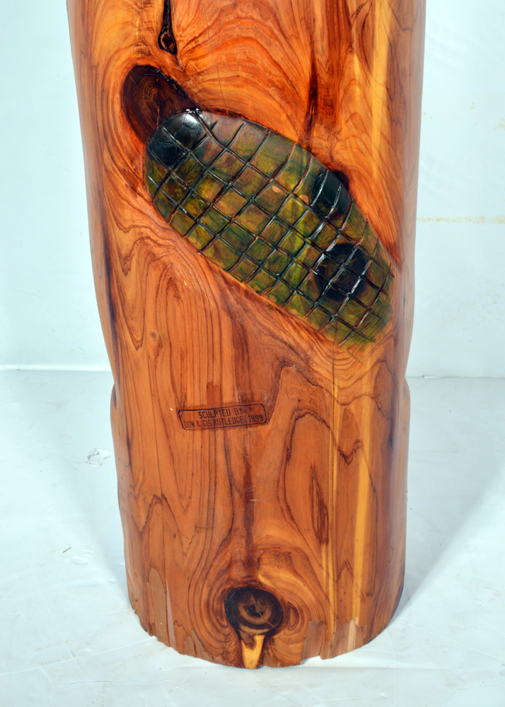 Don & Gis Rutledge Hand-Carved Totem Pole