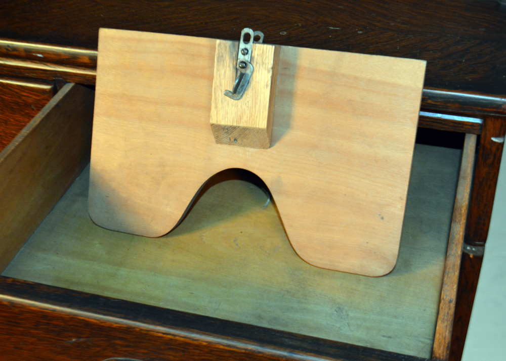 Antique Oak Barrister Bookcase Over Filing Cabinet by Globe-Wernicke Co.