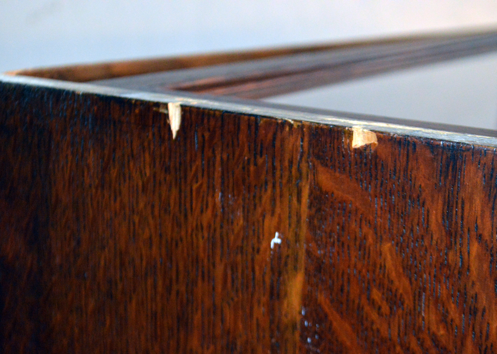 Antique Oak Barrister Bookcase Over Filing Cabinet by Globe-Wernicke Co.