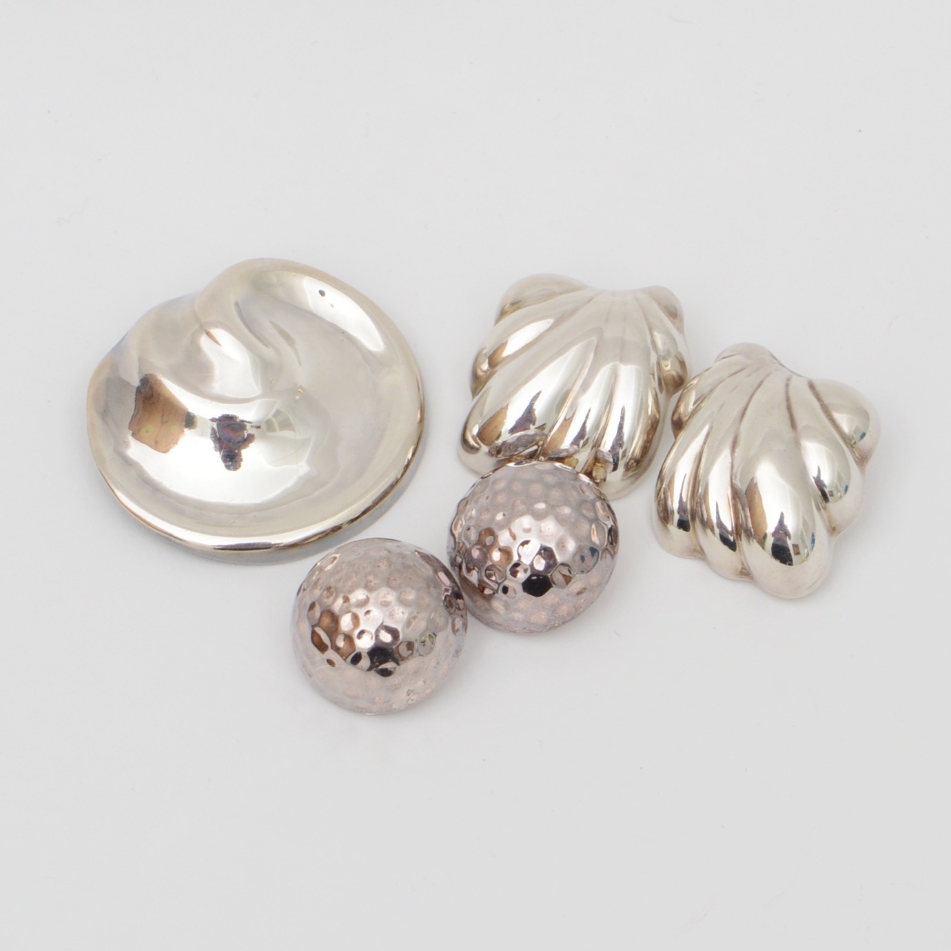 Sterling Silver Brooch and Earrings