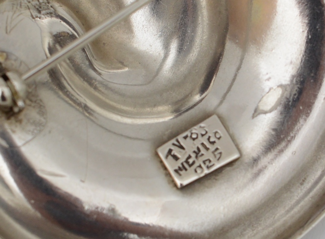 Sterling Silver Brooch and Earrings