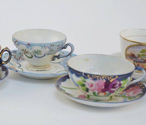 Five China Teacups