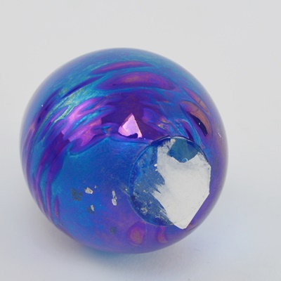 Blown Glass Ovoid Paperweight Signed OBG