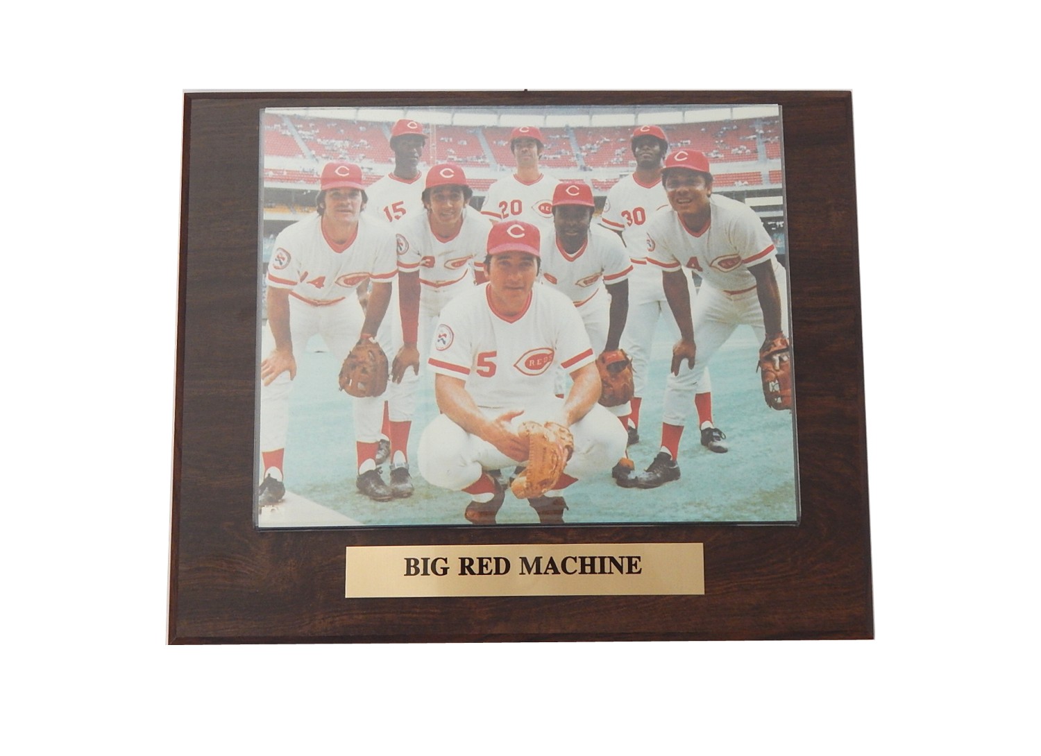 1970s "Big Red Machine" Photograph on Plaque